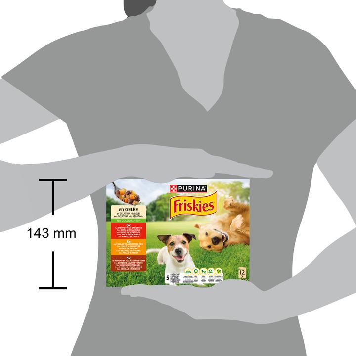 Produktbild Friskies In Gelee (Adult, 12 Stk., 1020 g)