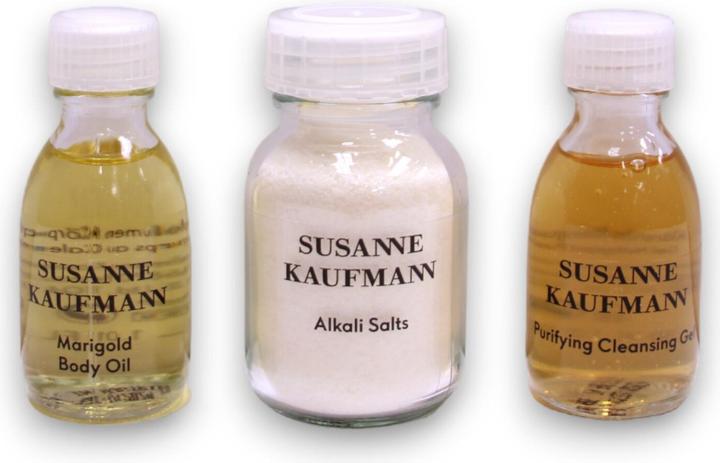 Susanne Kaufmann Home Spa Collection Set - Parabenfreies, reinigendes Reinigungsgel 30 ml, nährendes Bo