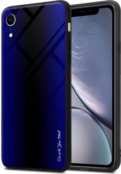 Produktbild Cadorabo TPU Gestreiftes Glas Cover (Apple iPhone XR)