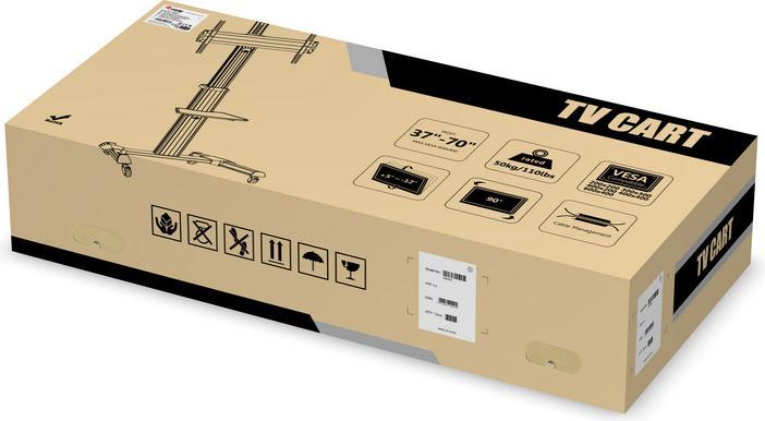 Image du produit equip Chariot TV (À CRISTAUX LIQUIDES, 70", 50 kg)
