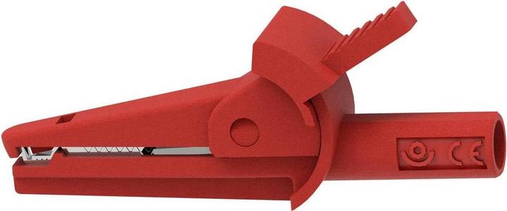 Actual product image Electro PJP 5002/LM-IEC-CD1-R Alligator clip Red Clamping range max.: 9 mm Length: