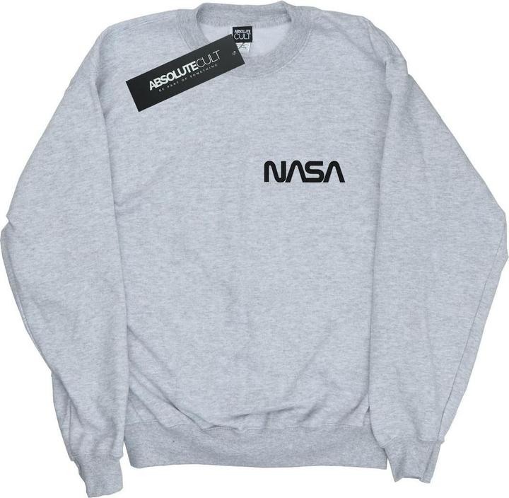 Nasa Modern Logo Chest Sweatshirt Mädchen