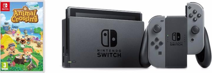 Produktbild Nintendo Switch - Grau + Animal Crossing: New Horizons