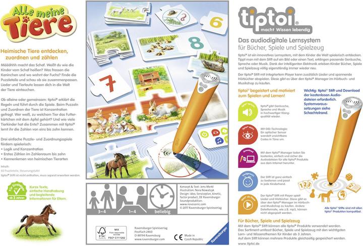 Produktbild tiptoi Alle meine Tiere (Deutsch)