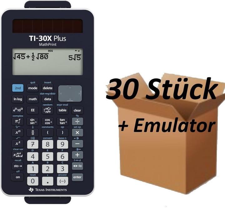 Produktbild TI 30X Plus MathPrint Lehrerpaket (Solarzellen, Batterien)
