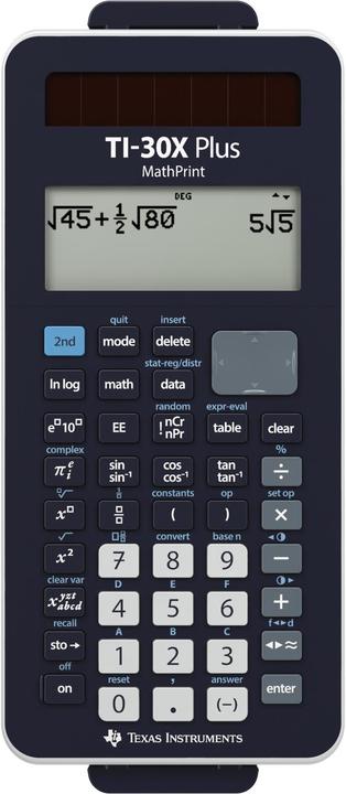 Produktbild TI 30X Plus MathPrint Lehrerpaket (Solarzellen, Batterien)