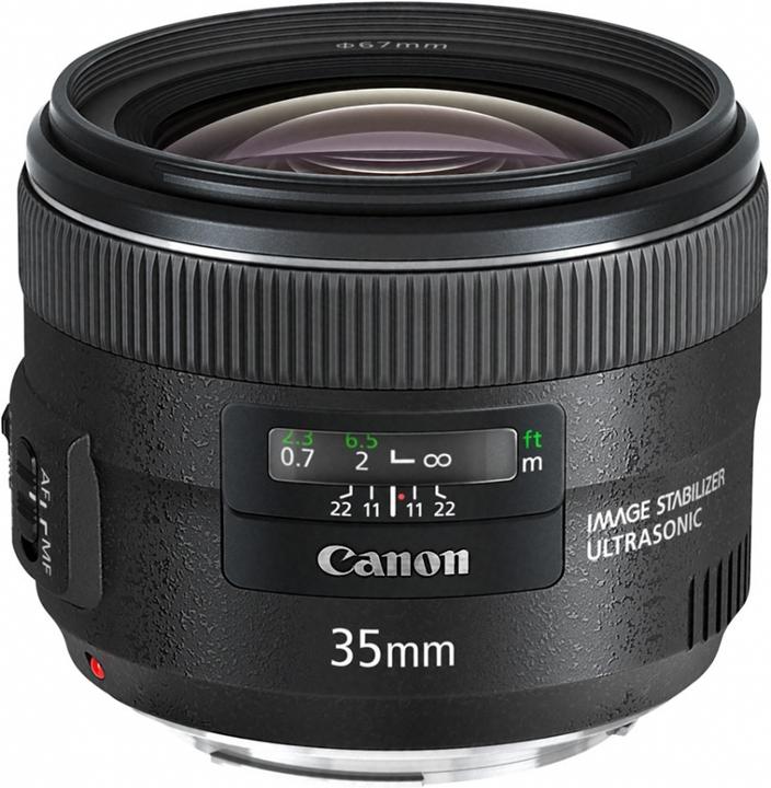 Canon EF 35mm f/2 IS USM (Canon EF, Plein format)