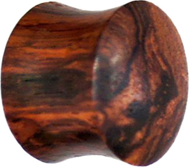 Star Piercing Flared Plug aus Honigholz (ohne Messing, Organisch)