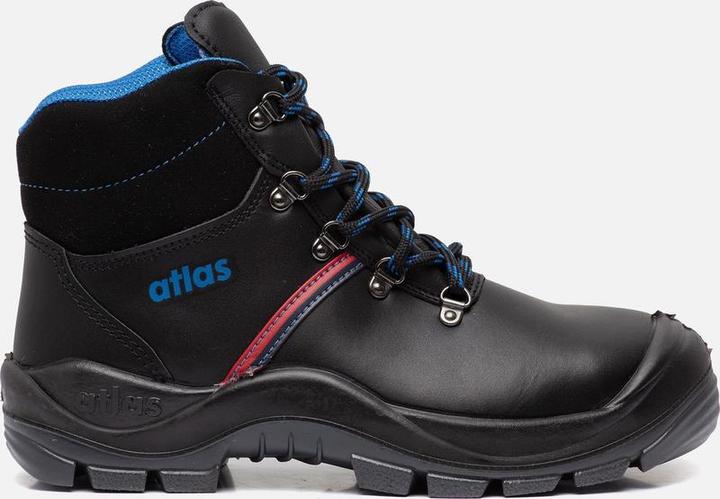 Actual product image Atlas Men's S3 safety shoes "ANATOMIC BAU 500" black size 41 (S3, 41)