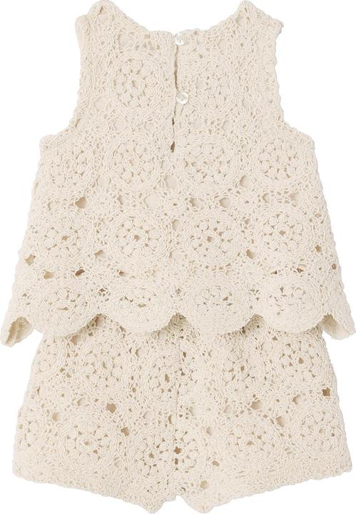 Produktbild Vertbaudet Mädchen Baby-Set: Top & Shorts aus Makramee (80)