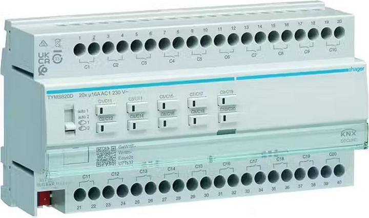Image du produit Hager TYMS620D (Actionneur de volet, Actionneur de commutation)