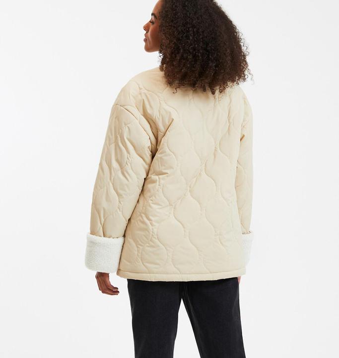 Produktbild La Redoute Collections Halblange Steppjacke mit rundem Ausschnitt (XS)