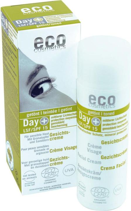 Eco Cosmetics Sonnencrème fürs Gesicht getönt LSF 15, 50 ml (Sonnencreme Gesicht, SPF 15, 50 ml)