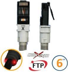 Actual product image PatchSee Cat6 RJ45 crossover patch cable U/FTP LSZH black - 1.2 m (U/FTP, CAT6, 1.20 m)