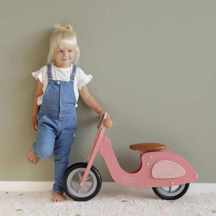 Produktbild Little Dutch Houten Loopscooter Pink
