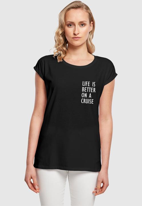 Actual product image Merchcode Ladies Life Is Better Extended Shoulder Tee - 113659 (L)