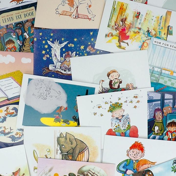 Image du produit Lesen ist doof Postkarten-Set (18 pcs)