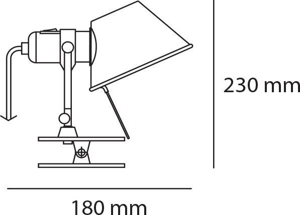 Actual product image Artemide Tolomeo Pinza (593 lm)