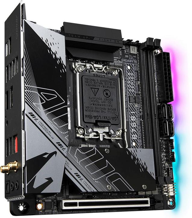 Produktbild Gigabyte B760I AORUS PRO (LGA 1700, Intel B760 Express, Mini-ITX)
