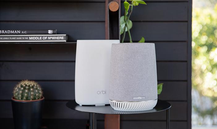 Produktbild Netgear Orbi RBK50V Mesh WiFi Set + Harman Kardon Speaker