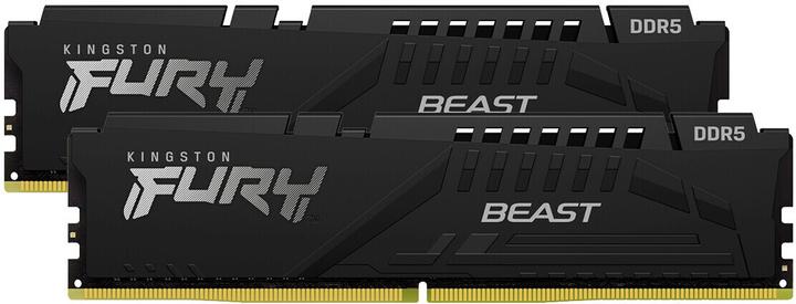 Produktbild Kingston 64GB 6000MT/s DDR5 CL36 DIMM (2er-Kit) FURY Beast Schwarz (2 x 32GB, 6000 MHz, DDR5-RAM, DIMM)