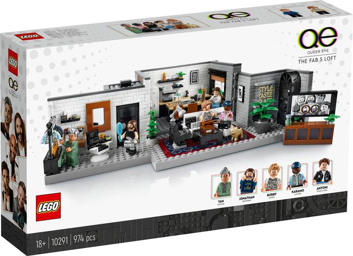 Image du produit LEGO Queer Eye – Le loft des Fab 5 (10291, LEGO Creator Expert, LEGO difficiles à trouver)