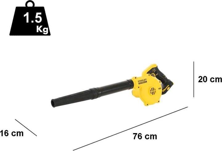 Actual product image Stanley Fatmax V20 (Rechargeable battery operated, Leaf blower)