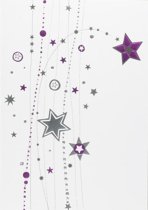Actual product image ABC Christmas card stars, box with 6 pieces (6 pcs.)
