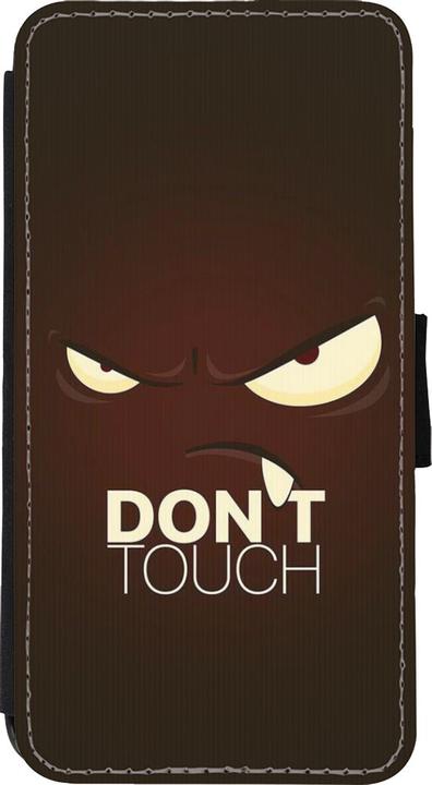 Produktbild PhoneLook Hülle Wallet schwarz Angry Dont Touch (Apple iPhone XS Max)