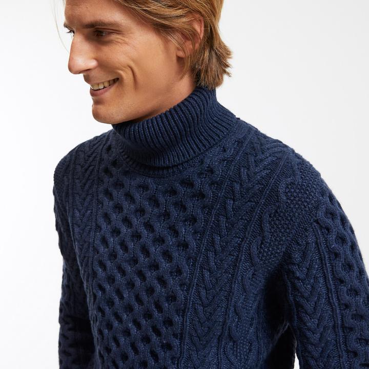 Produktbild La Redoute Collections Rollkragenpullover mit Zopfmuster (S)