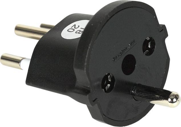Actual product image Max Hauri Fixed adapter (Type 12, CEE 7/7)
