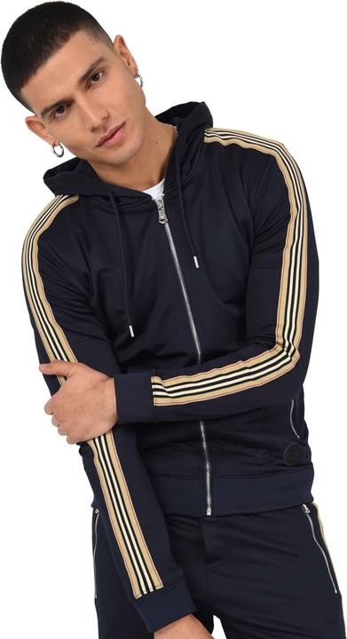 Immagine prodotto Project X Paris Felpa con cappuccio con zip e strisce equestri (XL)
