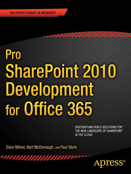 Produktbild Pro SharePoint 2010 Development for Office 365 (Englisch, Bart McDonough, Paul Stork, Dave Milner, 2012)