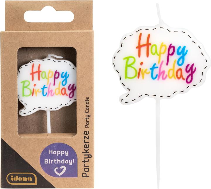 Image du produit Idena Bougie Dialogue Joyeux Anniversaire (1 x)