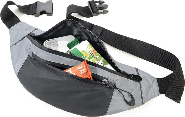 Immagine prodotto Troika REFLECTIVE BAG Sac banane réfléchissant, gris/noir