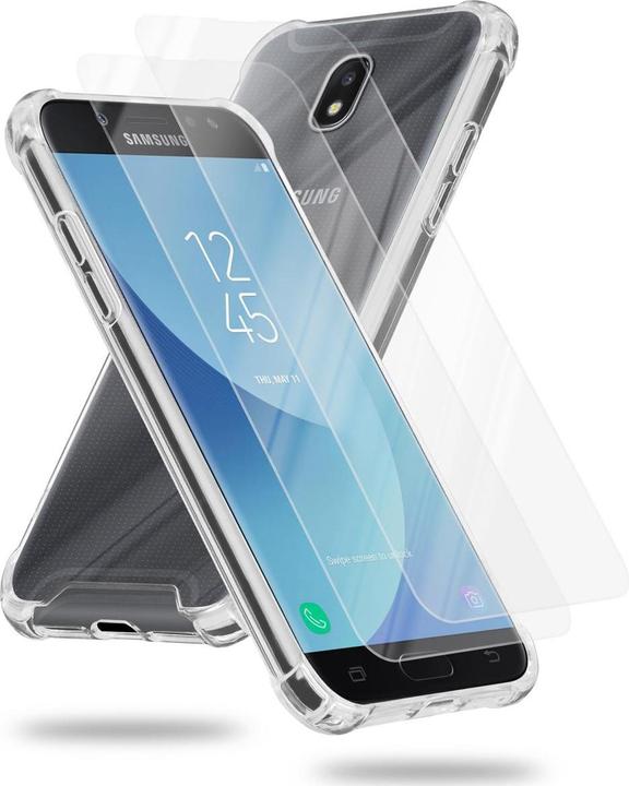 Produktbild Cadorabo Hybrid Acryl Hülle für Samsung Galaxy J5 2017 mit 2 Display Schutzgläser (Samsung Galaxy J5 (2017))