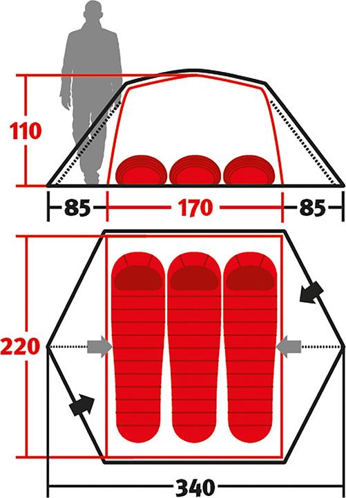 Image du produit Wechsel Charger 3 (Tente igloo, 3.30 kg, 3 personnes)