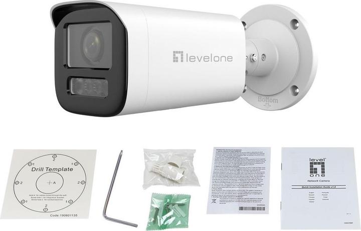 Produktbild LevelOne IPCam FCS-5222 Dome Out 2MP H.265 IR 11W PoE (1920 x 1080 Pixels)
