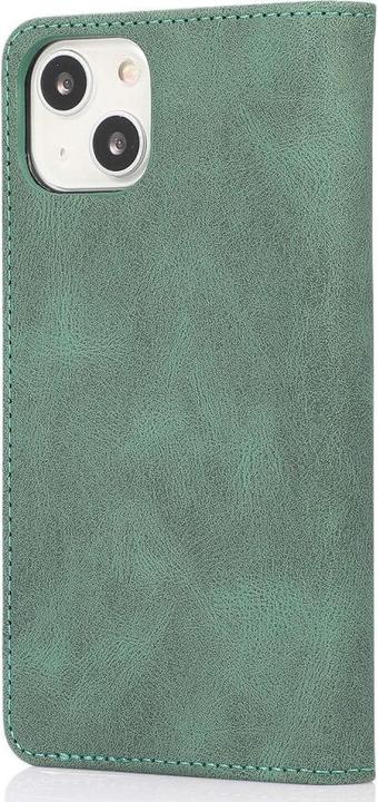 Produktbild Cover-Discount iPhone 15 Plus - Vintage Flip Case Hülle grün (Apple iPhone 15 Plus)