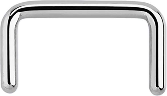 Star Piercing Septum Ring U silber (ohne Messing, Chirurgenstahl 316L)