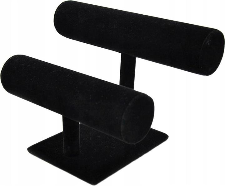 Actual product image Apte Jewellery stand with suede finish - black