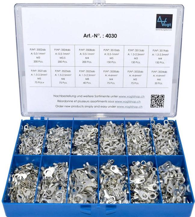 Produktbild Vogt Verbindungstechnik Ringkabelschuh-Sortiment 0.50