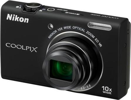 Nikon Coolpix S6200, 16MP, 10x zoom, HD movies, black (1/2,3'')