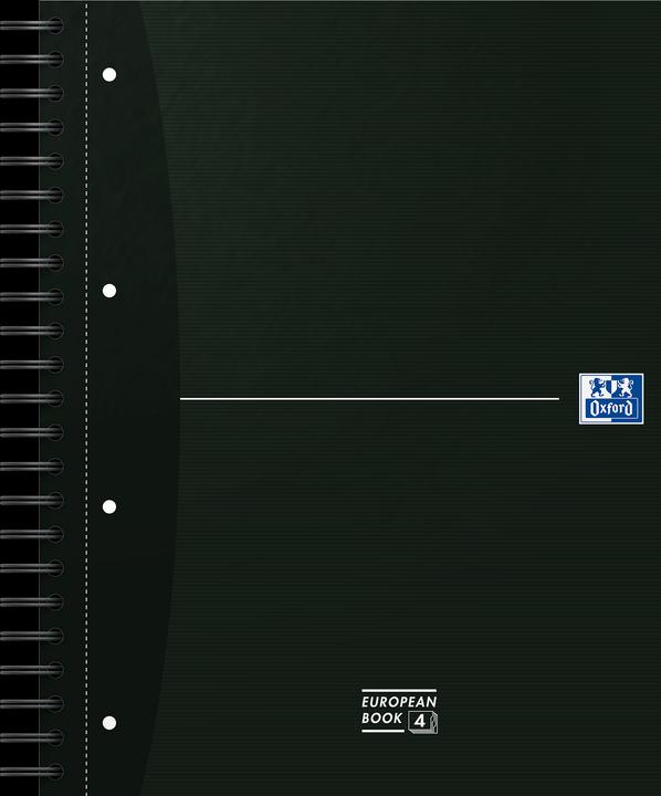 Image du produit Oxford Livre européen (A4, Quadrillé, Couverture rigide)