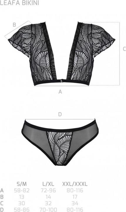 Immagine prodotto ECO Collection Leafa Set Bralette nero (XL)
