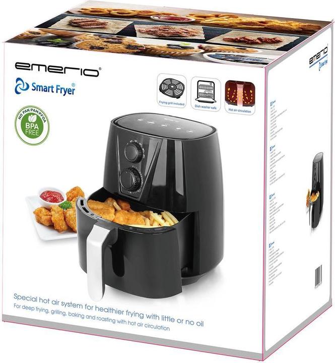 Actual product image Emerio Hot air fryer, Smart Fryer, 3.8LCool tou