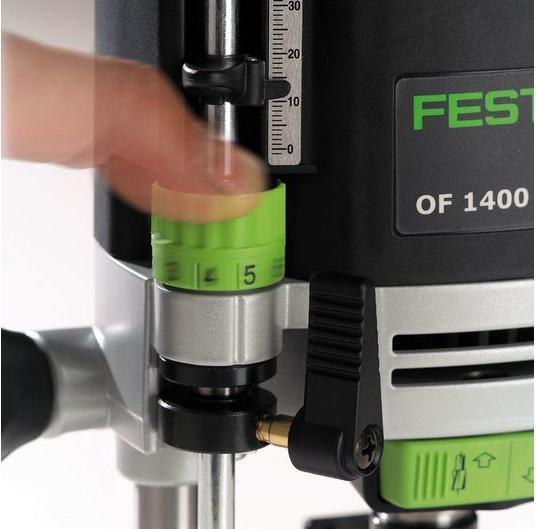 Image du produit Festool OF 1400 EBQ-PLUS Défonceuse 1400W, course 70mm + Coffret Systainer + Accessoires (574341)