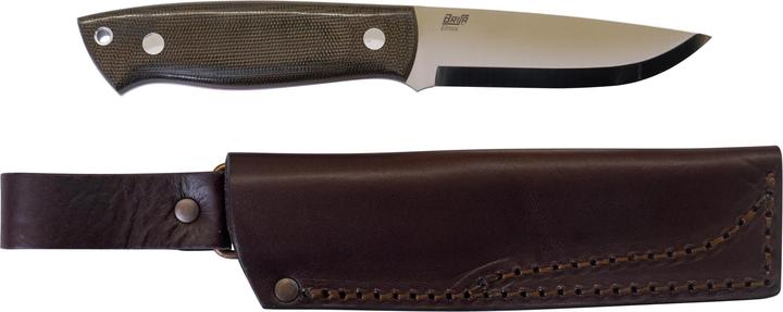 Produktbild Brisa Trapper 95 Elmax Green Micarta Scandi Bushcraft (9.50 cm)