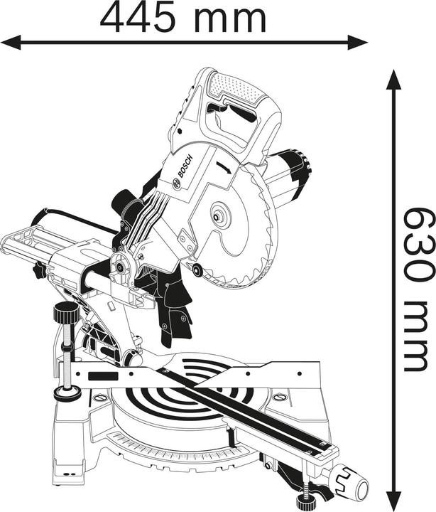 Actual product image Bosch Professional Gcm 800 Sj