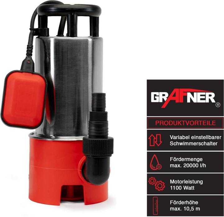 Produktbild Grafner Schmutzwassertauchpumpe (Schmutzwasserpumpe)